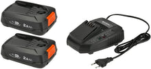 Lade das Bild in den Galerie-Viewer, Gardena Starter-Kit P4A 2 x PBA 18V/45 2,5 Ah + AL 1830 CV