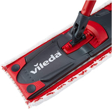 Lade das Bild in den Galerie-Viewer, Vileda UltraMat Mikrofaser Komplett Set Wischer Powerpresse mit Kehrset Vileda