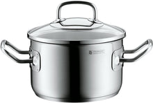 Lade das Bild in den Galerie-Viewer, WMF Profima Kochtopf klein 16cm, mit Glasdeckel 1,9L