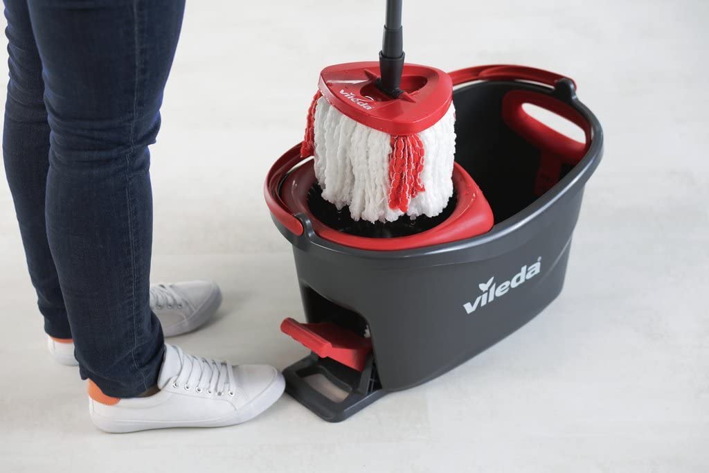 Vileda Easy Wring/Clean Turbo Set Besen mit Eimer + 2 Refill  Terace-Shop