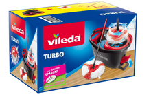 Lade das Bild in den Galerie-Viewer, Vileda Wischmop Set Turbo Komplett Box inkl. Ersatzkopf
