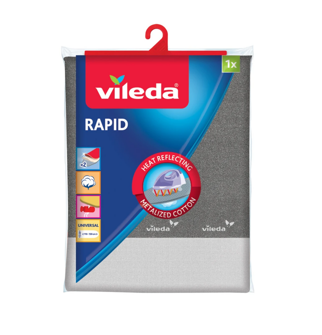 Vileda Express Rapid Bügeltischbezug für schnelleres Bügeln und optimale Gleiten